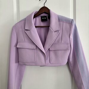 IVY PARK Lavender Cropped Blazer
